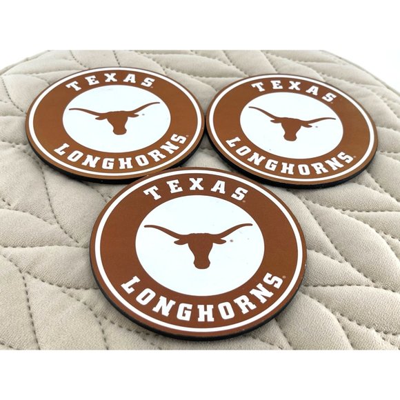 University Of Texas UT Longhorns Coaster Set NCAA Collegiate Sports Team Logo - Picture 1 of 7
